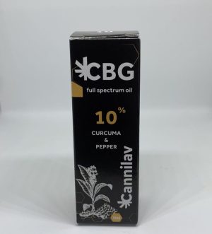 CBG olej 10% + Curcuma longa + Piper nigrum extrakty